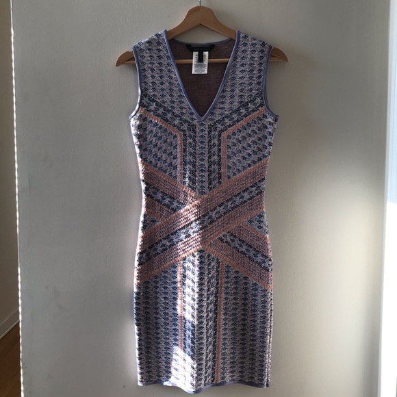 BCBG Maxazria Jacquard Bodycon Dress - Picture 2 of 5